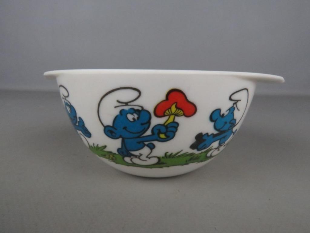 Smurfen vintage eetgerei kommetje Tefal in Melamine 16cm, Verzamelen, Ophalen of Verzenden, Gebruikt, Verschillende Smurfen, Gebruiksvoorwerp