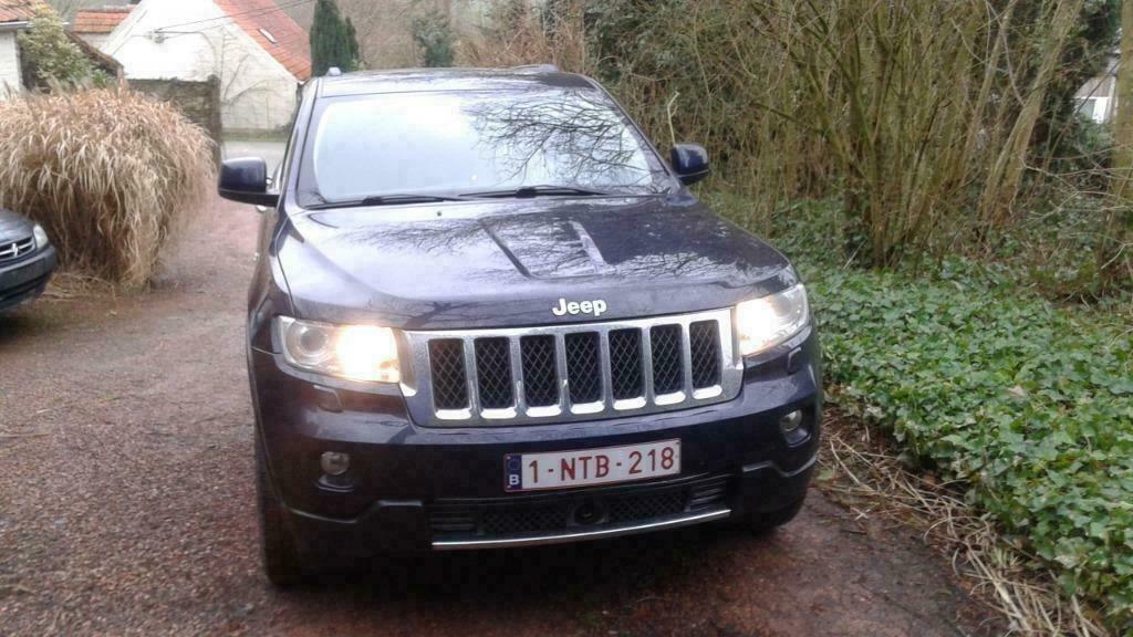 Jeep Grand Cherokee 3.0 V6 CRD Overland **FULL OPTIONS**, Automaat, Euro 5, Zwart, Blauw