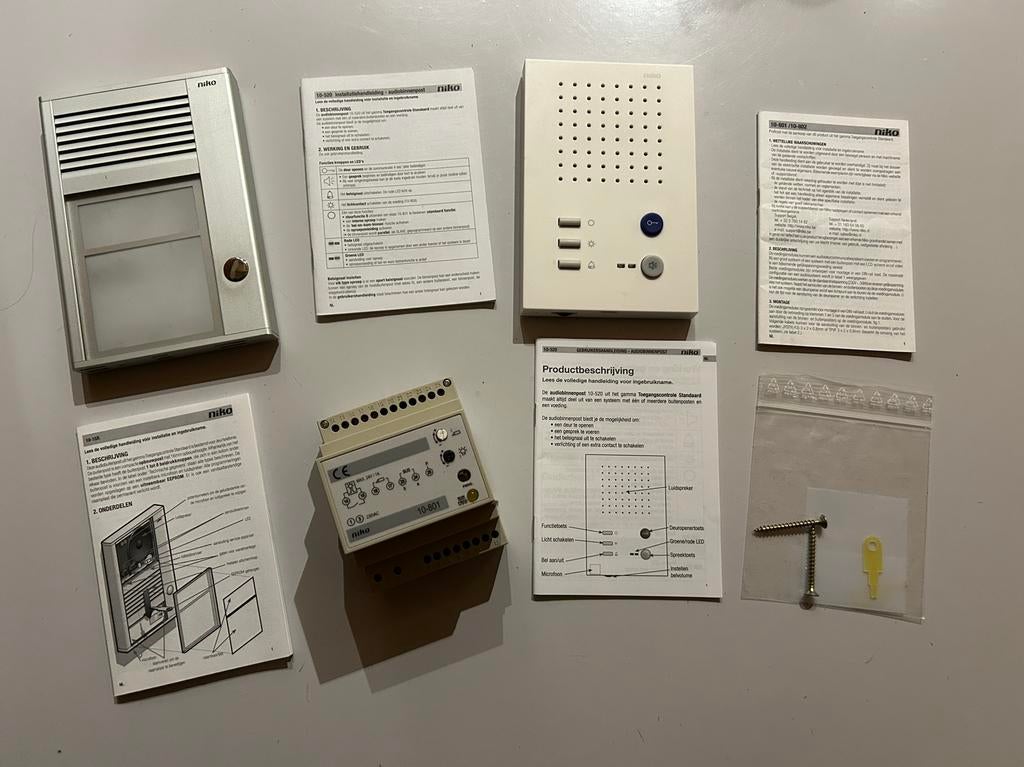 Niko parlofoon, Ophalen, Gebruikt, Bedraad