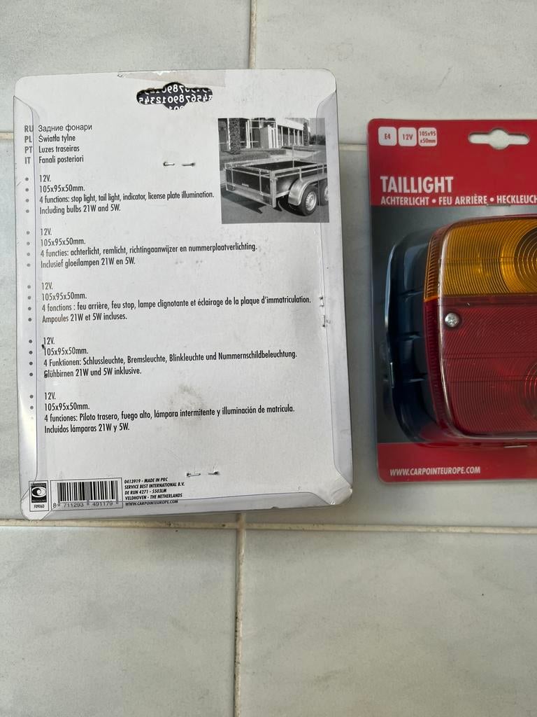 Achterlicht aanhangwagen, Auto diversen, Aanhangers en Bagagewagens, Ophalen, Zo goed als nieuw