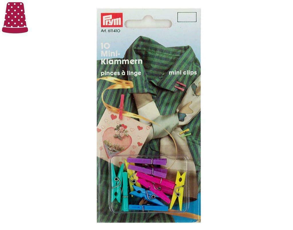 Mini wasknijpers of Mini clips Prym 611410, Hobby en Vrije tijd, Naaien en Fournituren, Ophalen of Verzenden, Nieuw, Overige typen