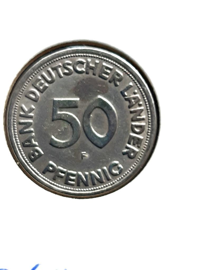 Oude Duitse munten - 50 pfenning, Verzamelen, Ophalen of Verzenden, Gebruikt
