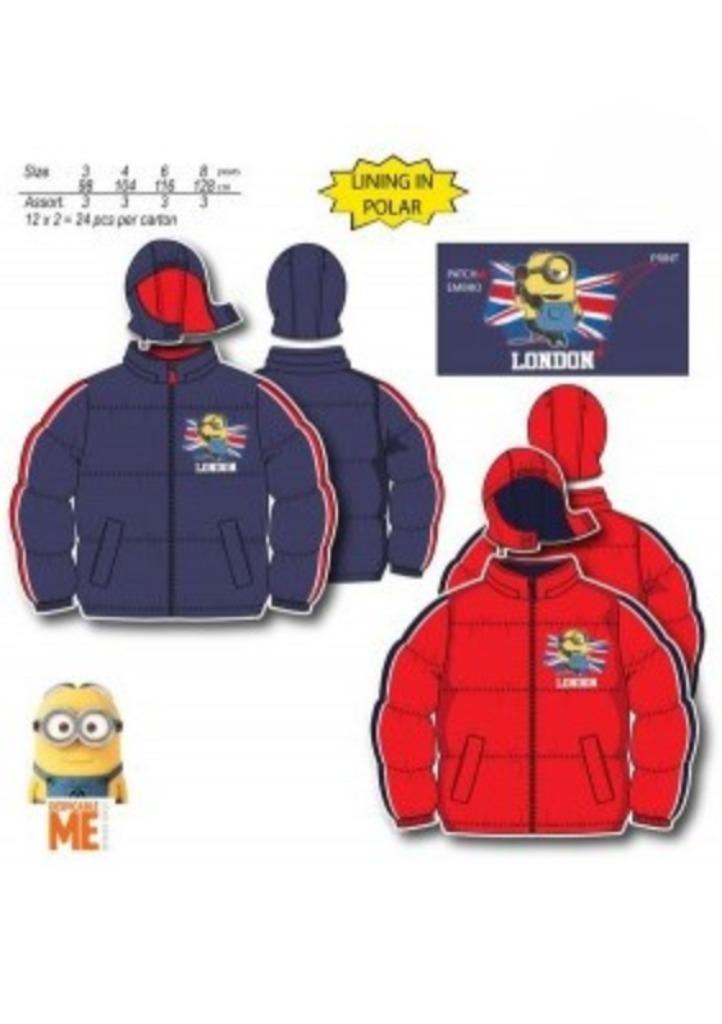Nieuwe Disney Minions Parka jongens jas winter warm en zacht, Verzenden, Nieuw, Disney, Jongen