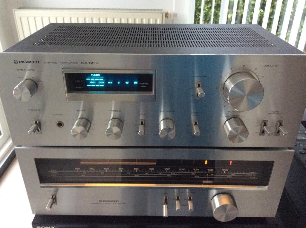 Pioneer blue line set SA-608 en TX-608L, Audio, Tv en Foto, Versterkers en Ontvangers, Ophalen of Verzenden, Zo goed als nieuw