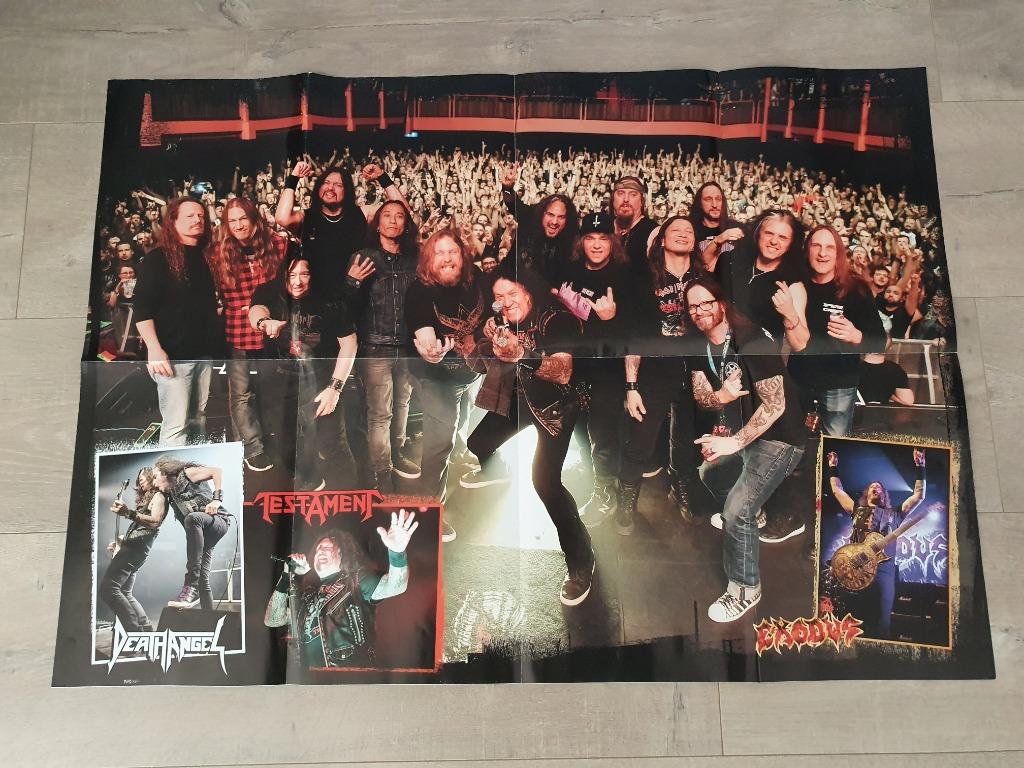 Poster Testament Exodus Death Angel, Enlèvement ou Envoi, Neuf, Rectangulaire horizontal, Musique