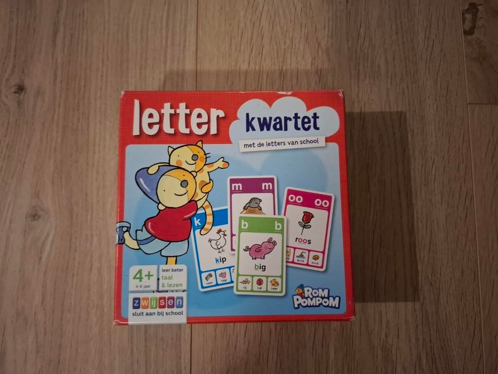 Letterkwartet Zwijsen (Rom Pompom), Ophalen of Verzenden, Zo goed als nieuw, Taal en Lezen
