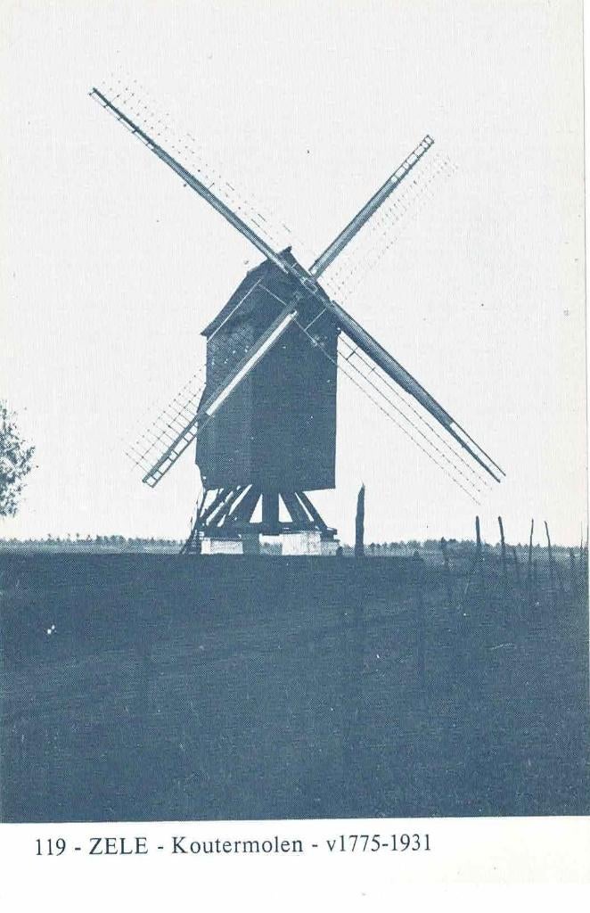Zele - Koutermolen, Ophalen of Verzenden, 1960 tot 1980, Ongelopen, Oost-Vlaanderen
