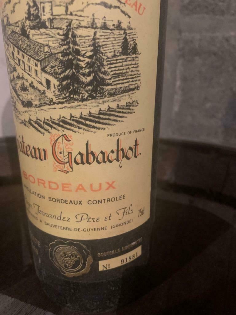 Rode wijn: Chateau Gabachot 1986, Neuf, Enlèvement, Vin rouge, France
