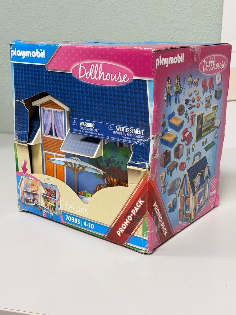 Playmobil 70985 Maison de poupée à emporter de New Dollhouse, Enlèvement ou Envoi, Neuf, Ensemble complet