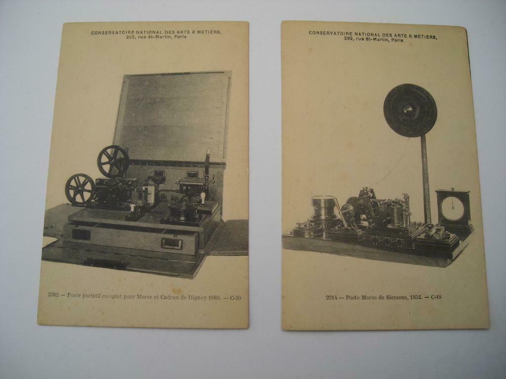 2 postkaarten morsetoestel, Ophalen of Verzenden, Ongelopen
