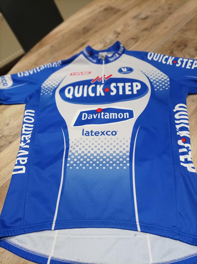 Wielertrui Quickstep vintage 2004, Ophalen, Gebruikt, Heren, Vermarc