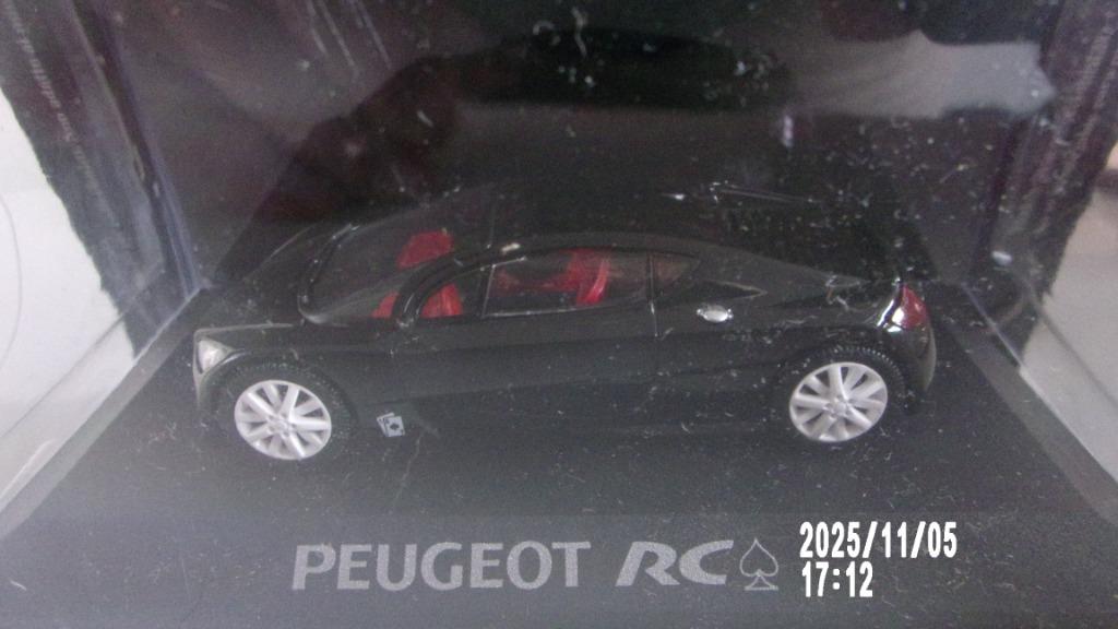 PEUGEOT RC BLACK.1/43 NOREV NEUVE VITRINE SCELLEE, Enlèvement ou Envoi, Neuf, Voiture, Norev