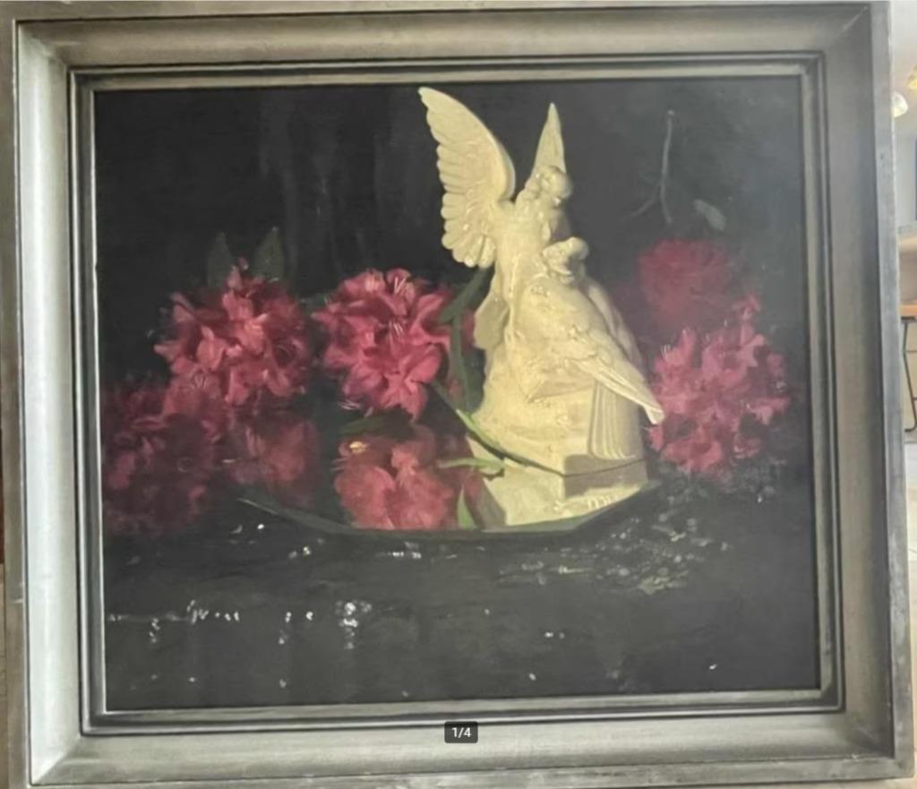 Mooi groot schilderij José Storie, Ophalen
