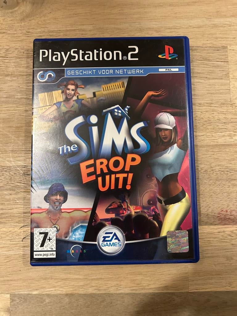 Playstation 2 - The sims erop uit!, Games en Spelcomputers, Games | Sony PlayStation 2, Zo goed als nieuw, Simulatie, 1 speler