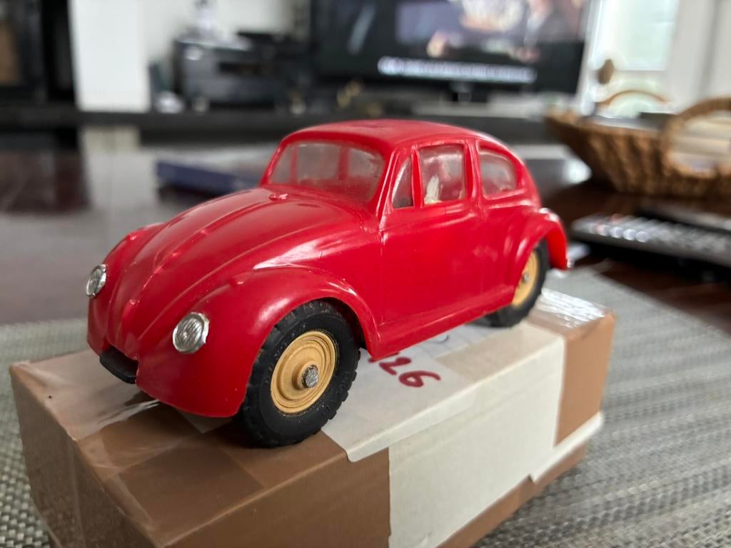 jouet ancien en plastique vw coccinelle, Enlèvement, Utilisé, Voiture