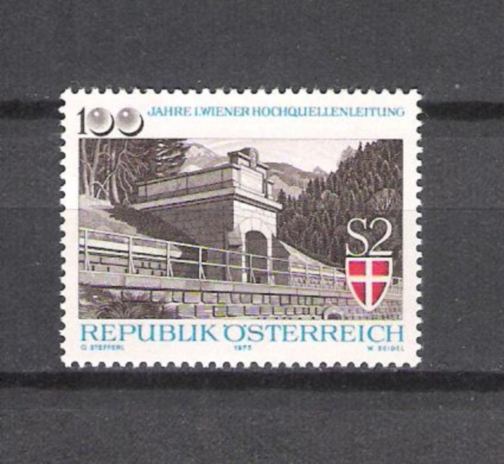 Oostenrijk 1973 Eeuwfeest 1e Weense bergwaterleiding **, Verzenden, Postfris