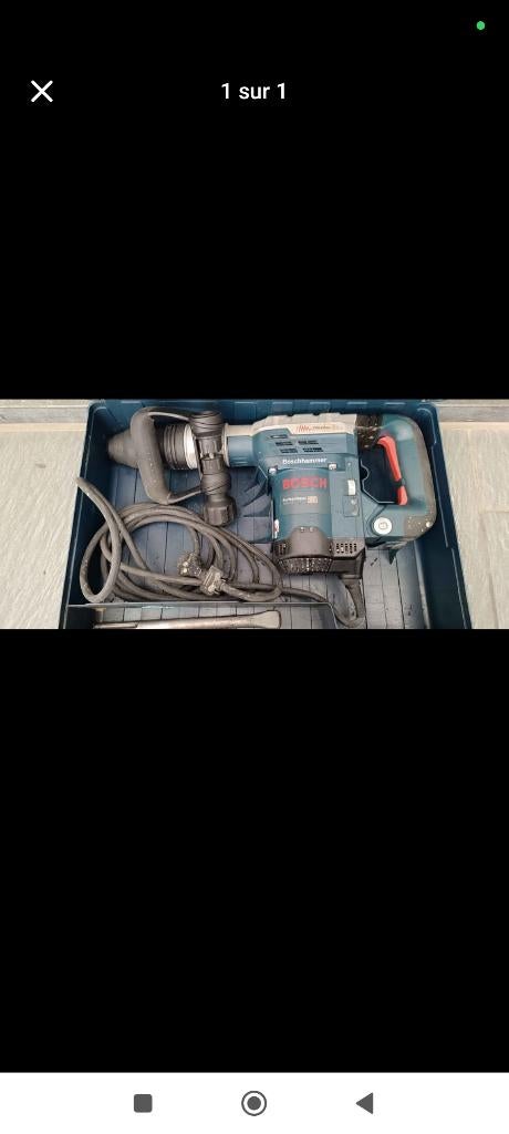 Marteau piqueur Bosch état neuf, Bricolage & Construction, Enlèvement, Neuf, 600 watts ou plus, Marteau perforateur et/ou Marteau piqueur