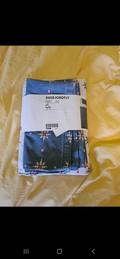 dekbedovertrek Ikea, Huis en Inrichting, Eenpersoons, Blauw, Dekbedovertrek, Nieuw