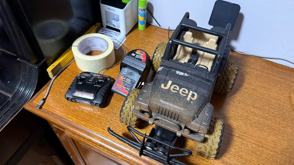RC Bestuurbare Speelgoed Offroad Auto! Jeep Wrangler!, Ophalen of Verzenden, Gebruikt, Afstandsbediening