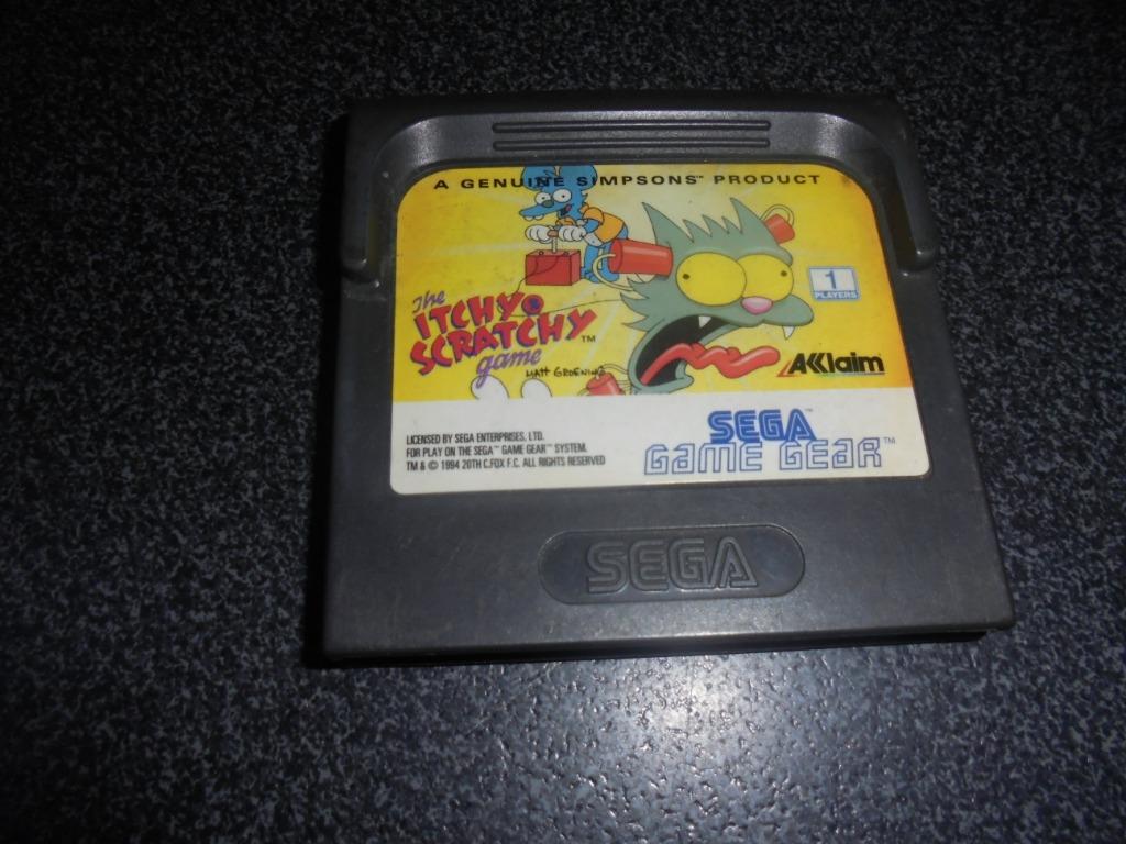 Sega game gear TheItchy & Scratchy (Simpsons), Games en Spelcomputers, Games | Sega, Gebruikt, Game Gear, Ophalen of Verzenden