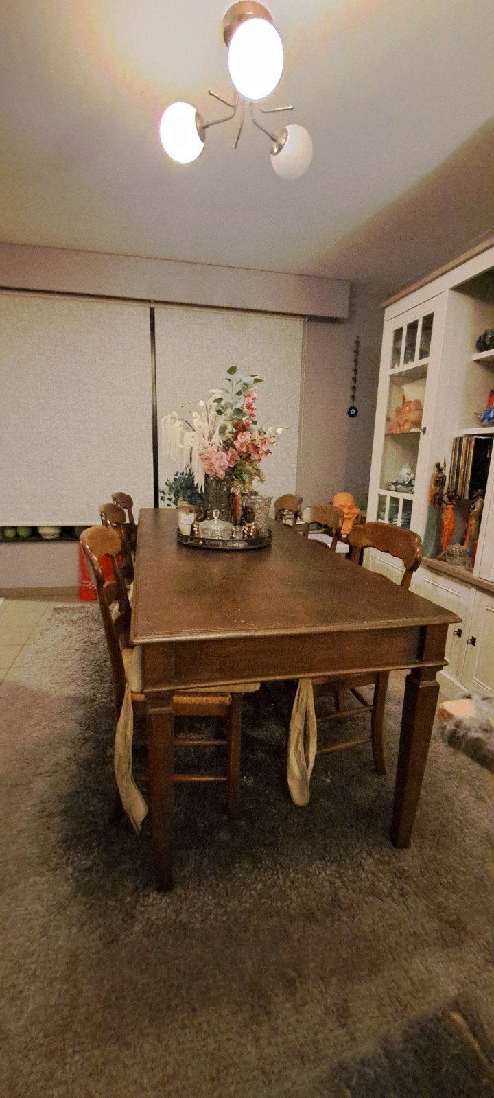 Eiken Eettafel, Landelijk, Enlèvement, 50 à 100 cm, Chêne