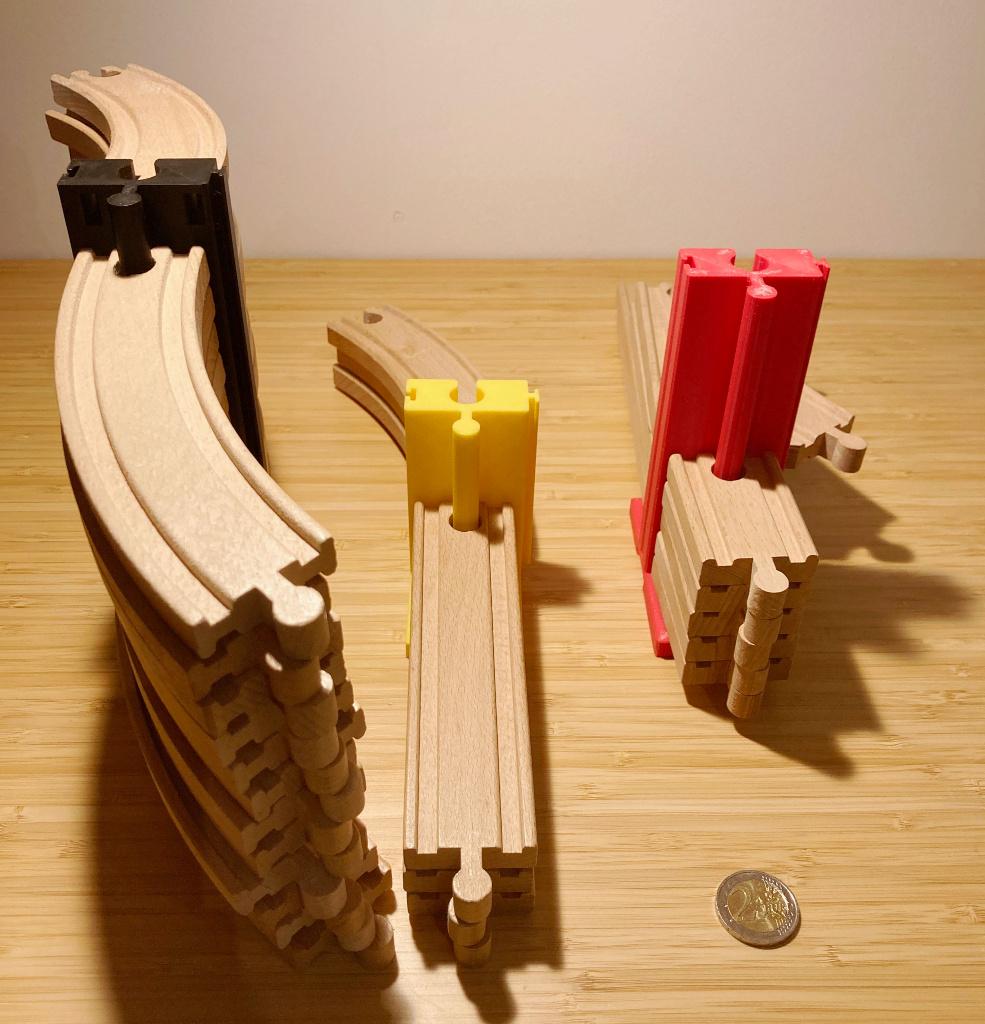 1 range-rail de train pour 20 rails, empilable, accrochable, Enfants & Bébés, Enlèvement ou Envoi, Neuf