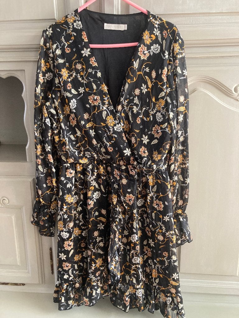 Robe " Flamant rose", Taille 42/44 (L), Enlèvement ou Envoi, Comme neuf, Multicolore
