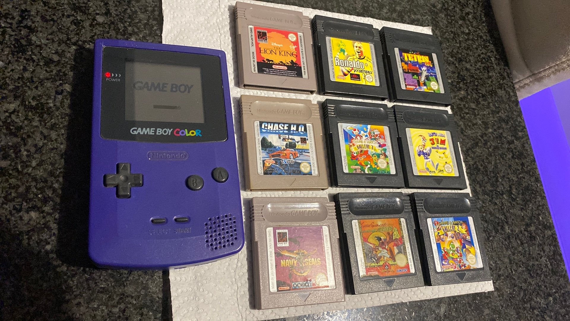 Nintendo gameboy color met spellen, Ophalen of Verzenden, Gebruikt