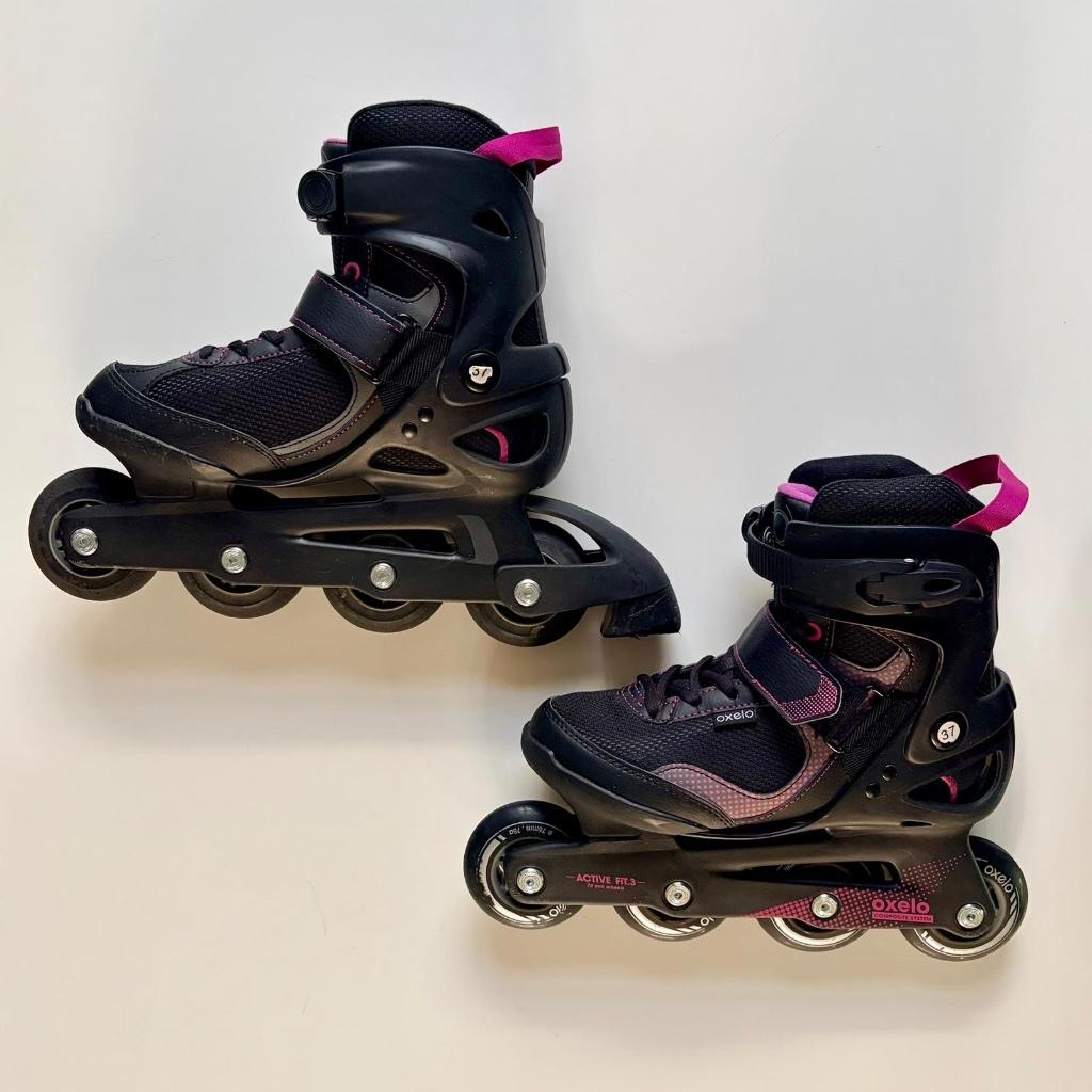 Inline fitnes skeelers dames, Sport en Fitness, Skeelers, Zo goed als nieuw, Inline skates 4 wielen, Overige merken, Dames, Ophalen