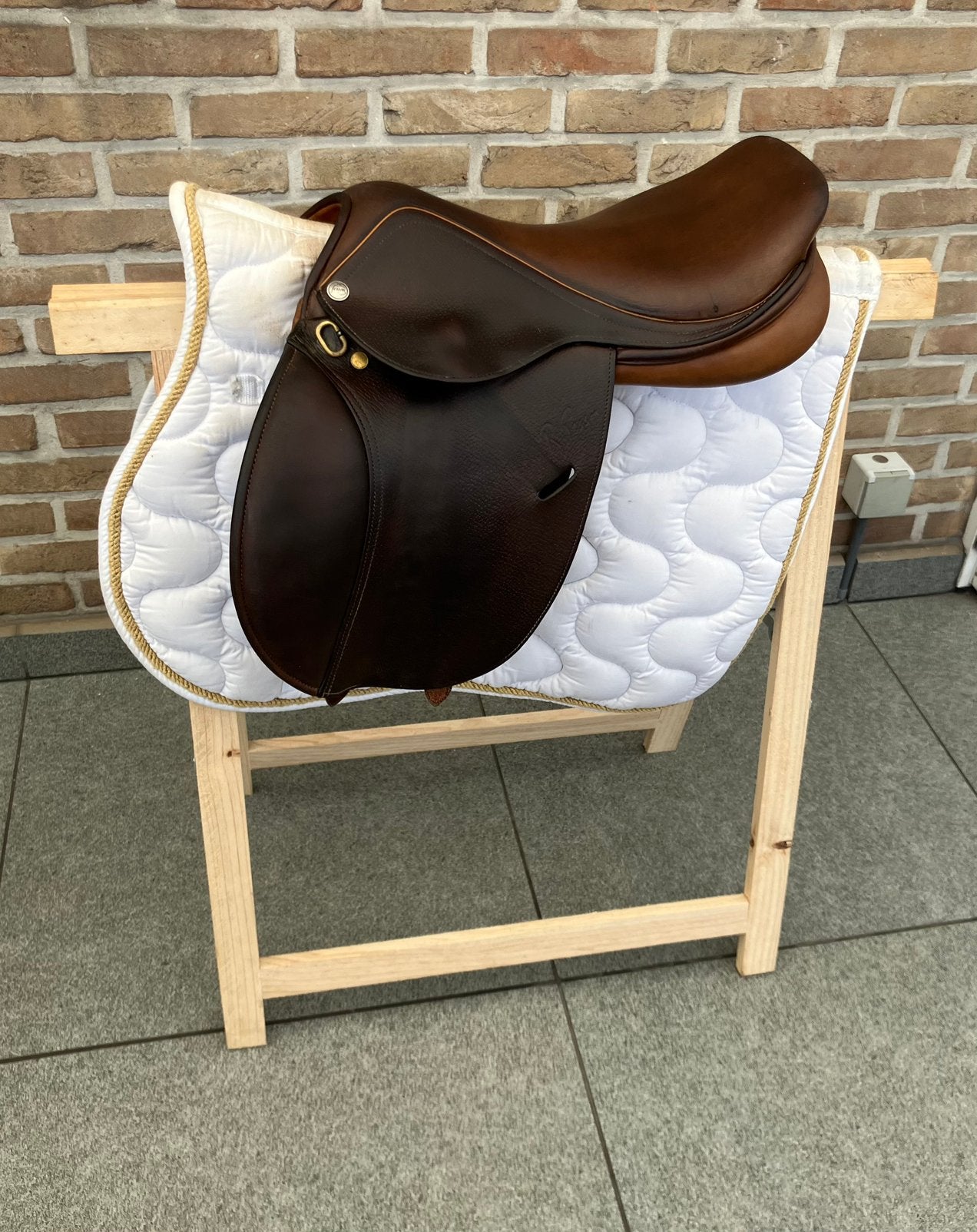 Ponyzadel Pessoa 15 3/4 inch + toebehoren, Ophalen of Verzenden, Zo goed als nieuw, Stijgbeugels, Pessoa