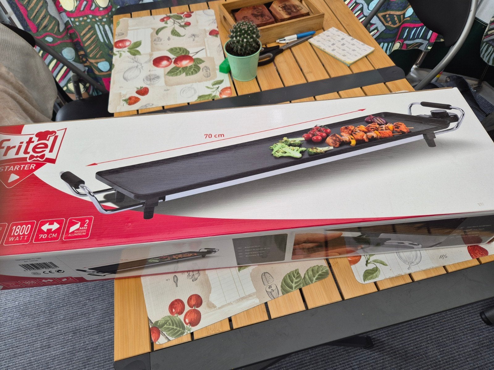 te koop teppanyaki 70 cm lang, Electroménager, Plaques de gril, Enlèvement, Comme neuf, Gril de table