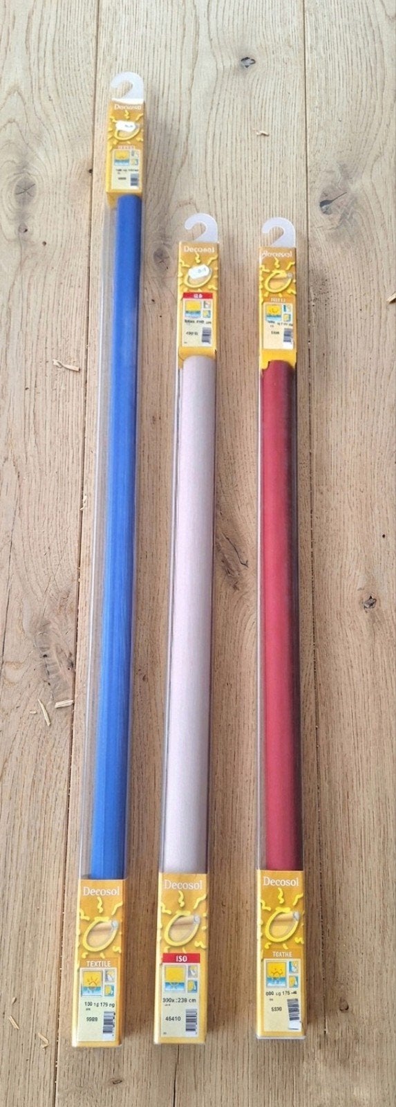 3 nieuwe rolgordijnen, Enlèvement, Neuf, Bleu