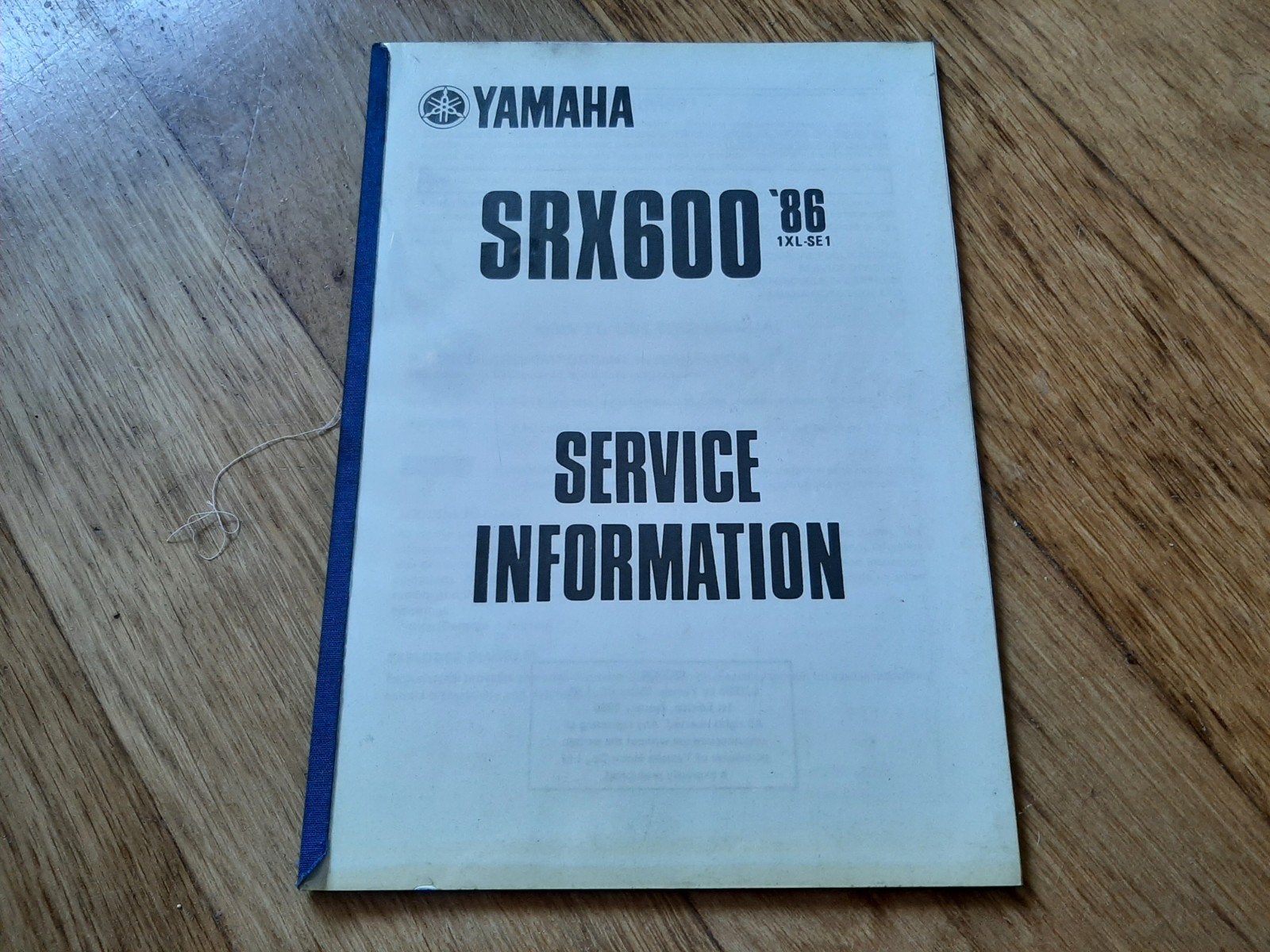 Yamaha SRX600 '86 Service Informatie Boekje, Enlèvement ou Envoi, Yamaha
