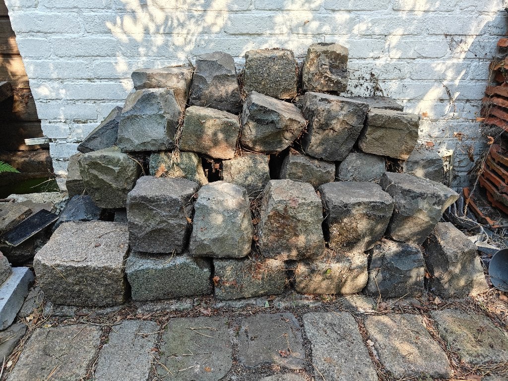 Kasseien, Tuin en Terras, Grind, Keien en Split, Ophalen, Gebruikt, Graniet, Kei
