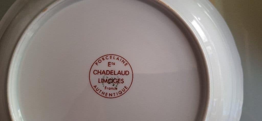 Service de table  Limoges Chadelaud "Scènes romantiques", Assiettes(s), Enlèvement, Utilisé, Classique
