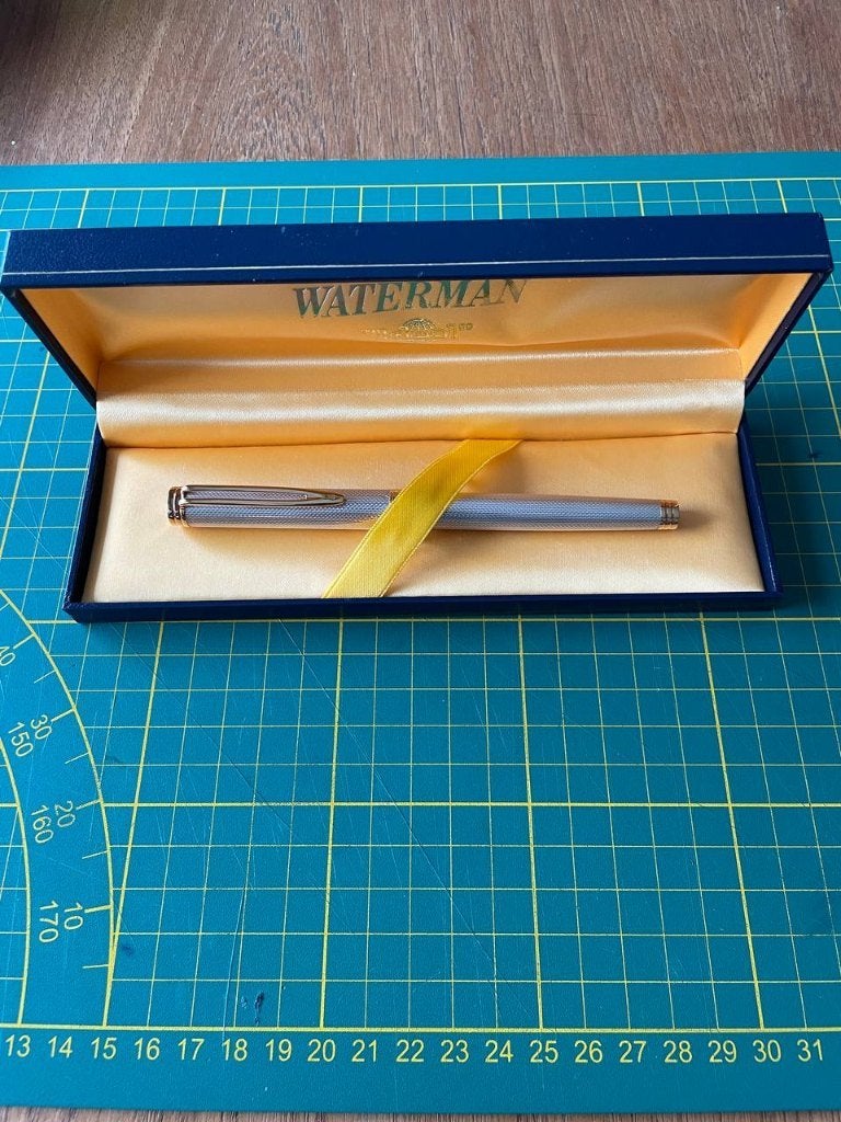 Waterman Gentleman Sterling Silver Rollerball Pen, Collections, Enlèvement ou Envoi, Waterman