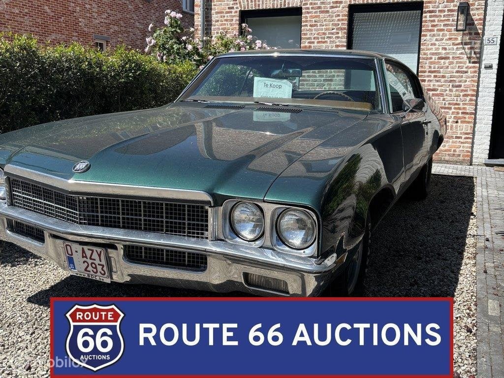 Buick Skylark | 1972 | Route 66 Auctions, Auto's, Zwart, Bedrijf, Handgeschakeld, Buick