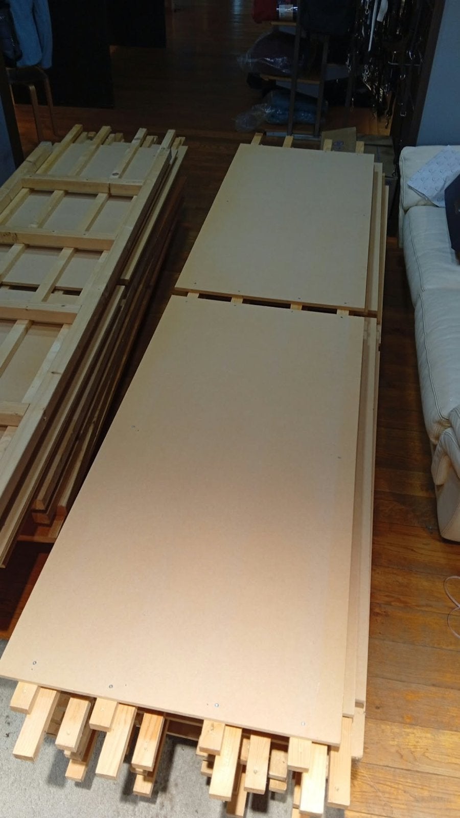 Planken voor hout + mdf-planken, Doe-het-zelf en Bouw, Ophalen, Zo goed als nieuw, Overige materialen