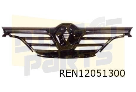 Renault Megane IV (11/15-8/20) grille (zwart glans) (2x chro, Neuf, Renault, -, -