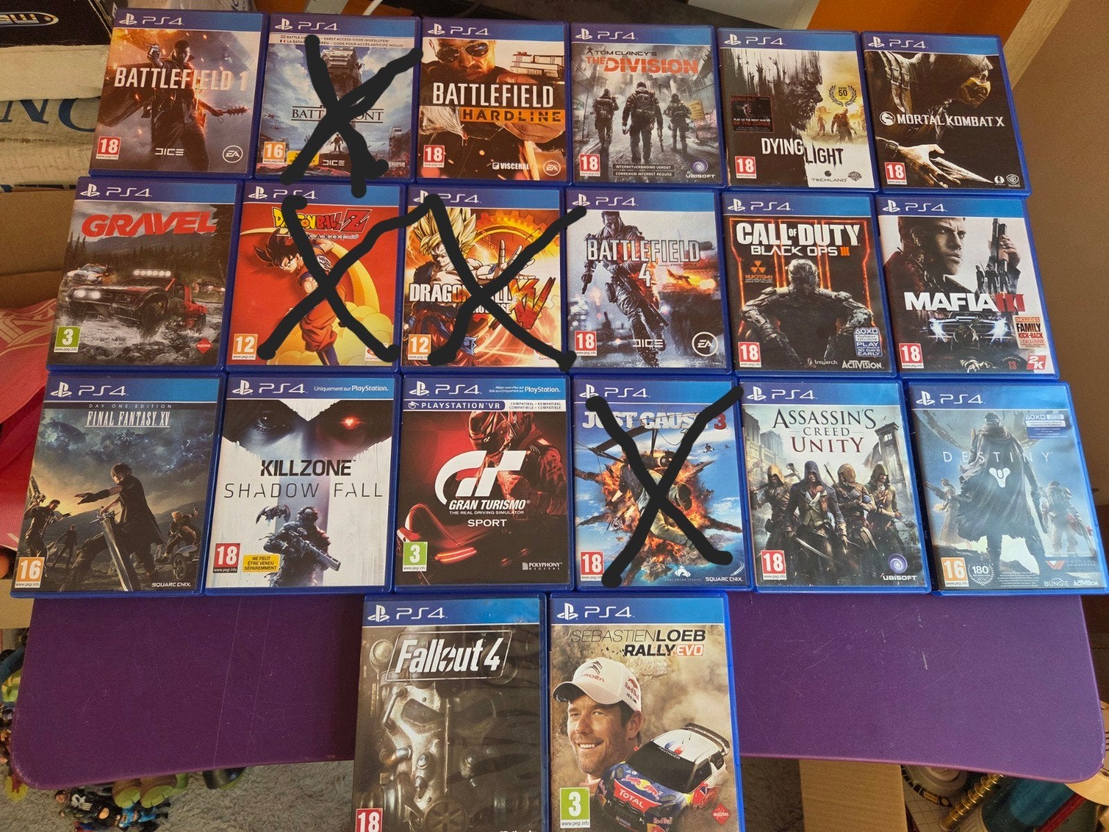 15 jeux ps4, Consoles de jeu & Jeux vidéo, Enlèvement, Comme neuf