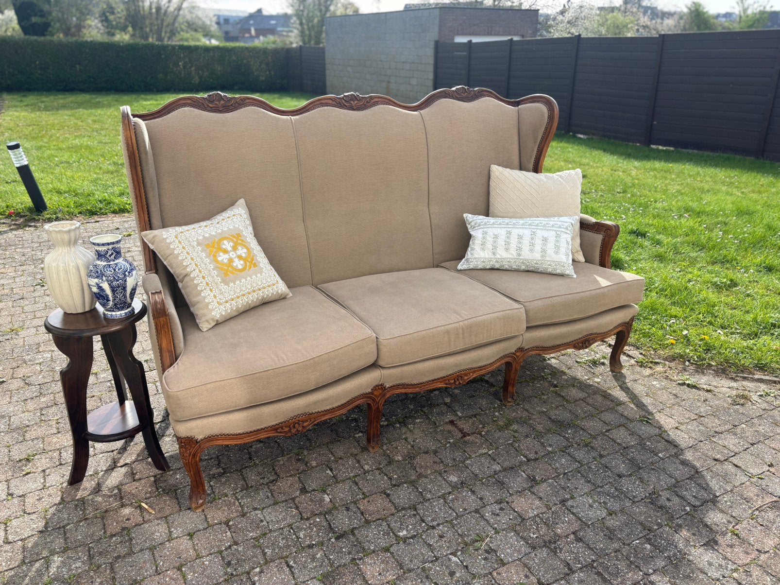 Louis XIV Napoleon bank zetel sofa geen Ikea vintage antiek, Ophalen, Gebruikt, Hout