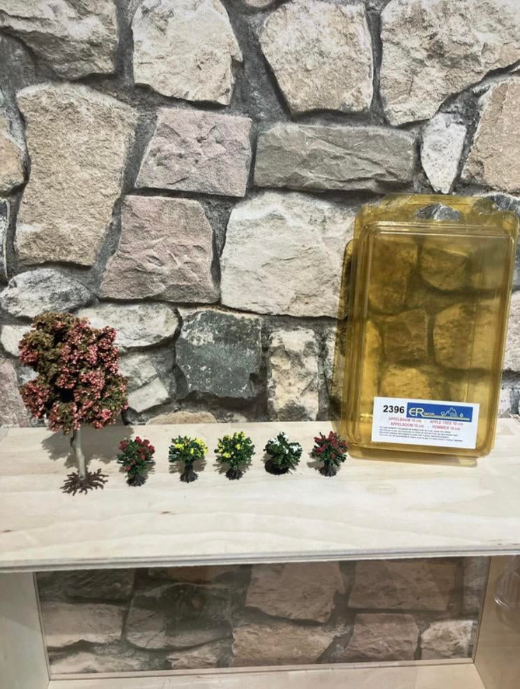 Set miniatuur appelboom en struiken, Hobby en Vrije tijd, Ophalen, Nieuw