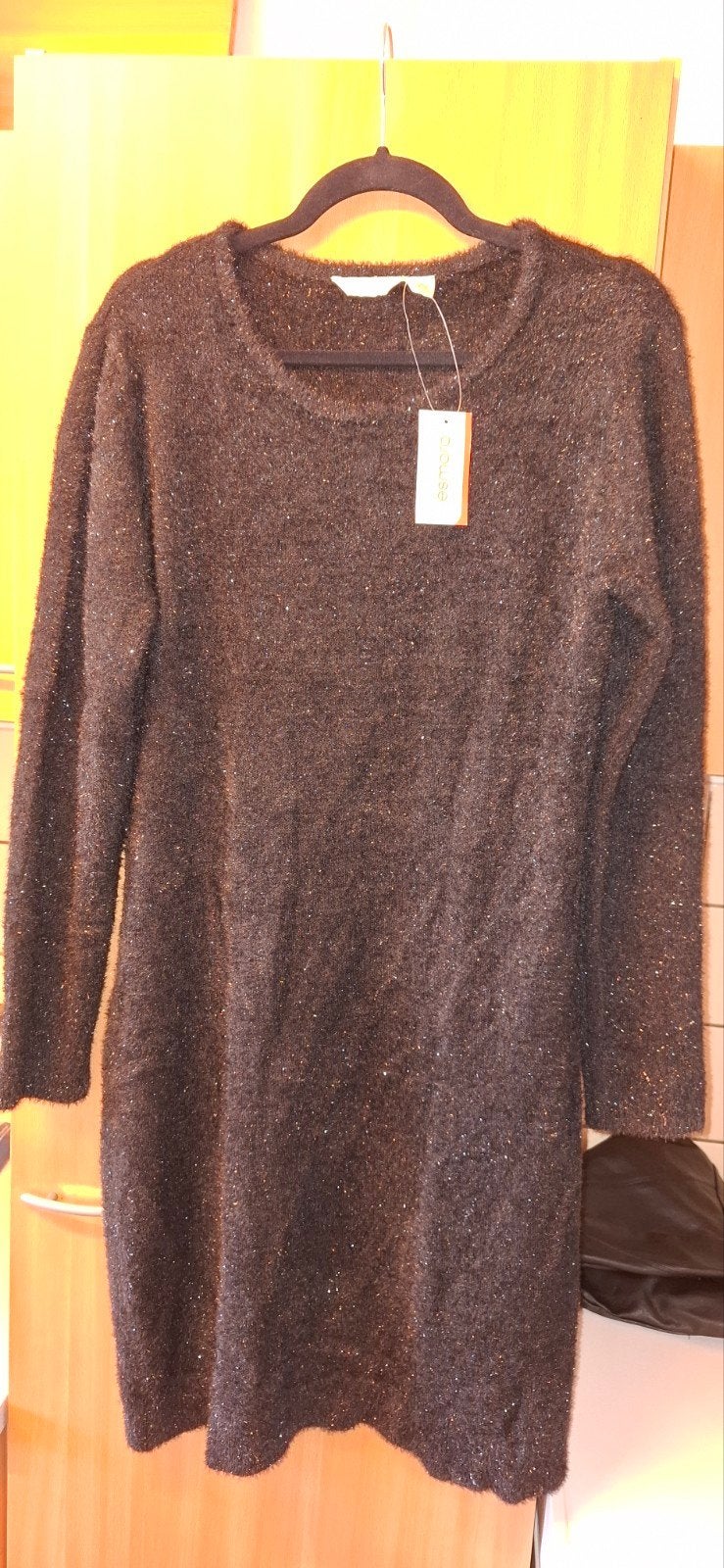 Lange trui met glitter  nieuw, Kleding | Dames, Ophalen of Verzenden, Maat 38/40 (M), Zwart
