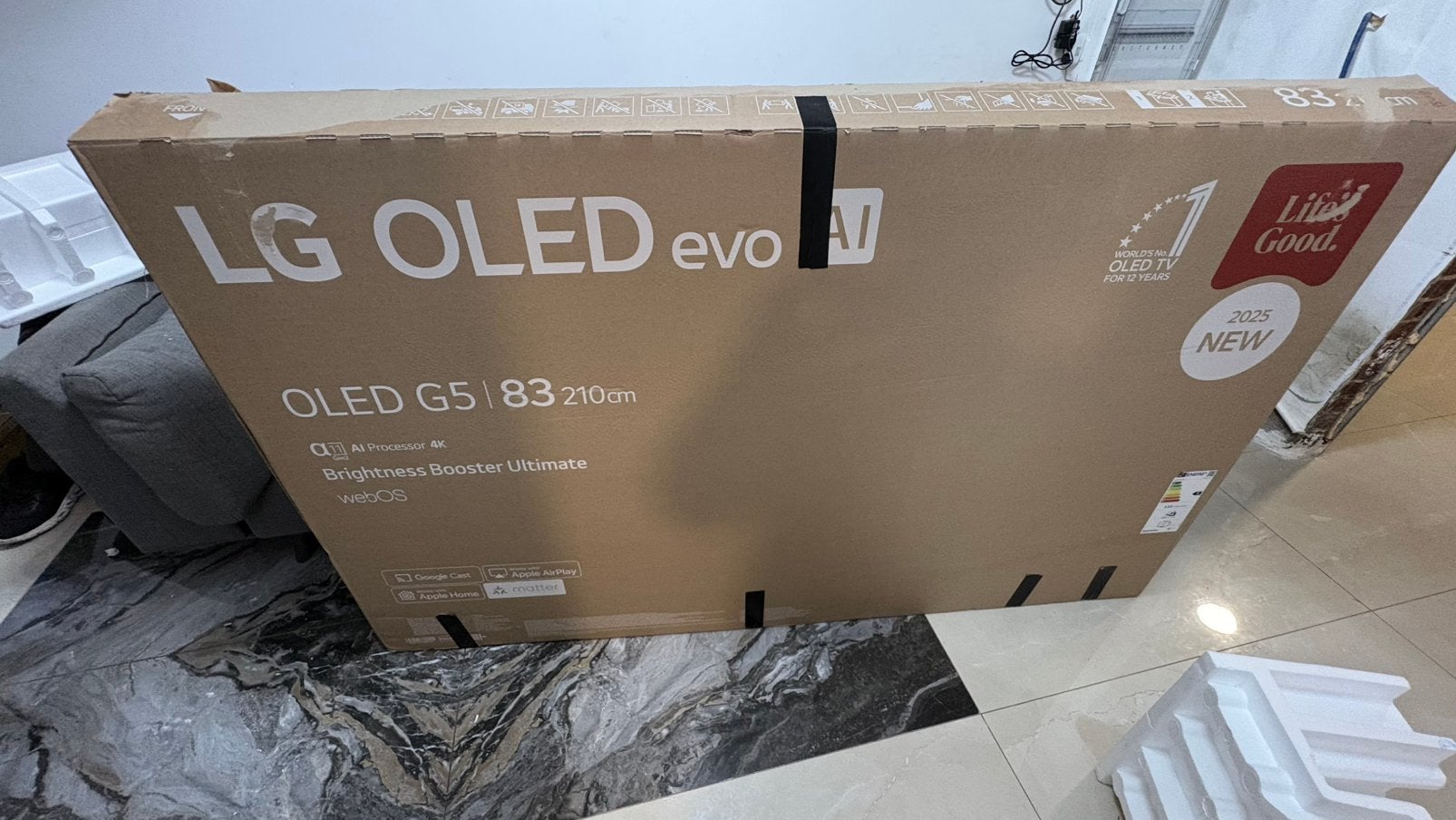 Tv Lg 83G55 210cm 144hz 210cm nieuw met doos, Enlèvement, Comme neuf, OLED, LG