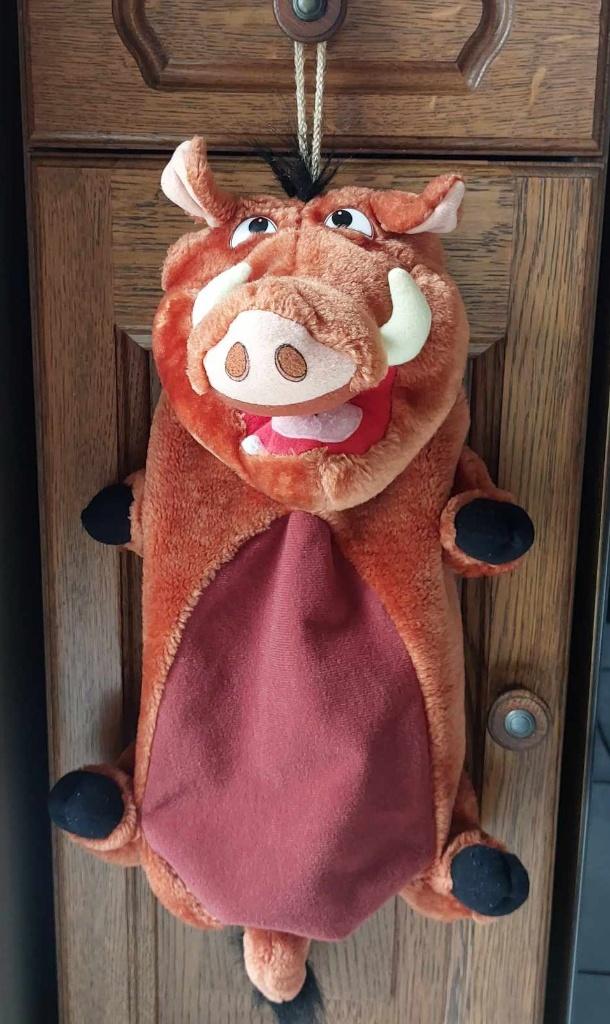 vintage peluche phacochère Pumbaa, Enlèvement, Utilisé, Peluche