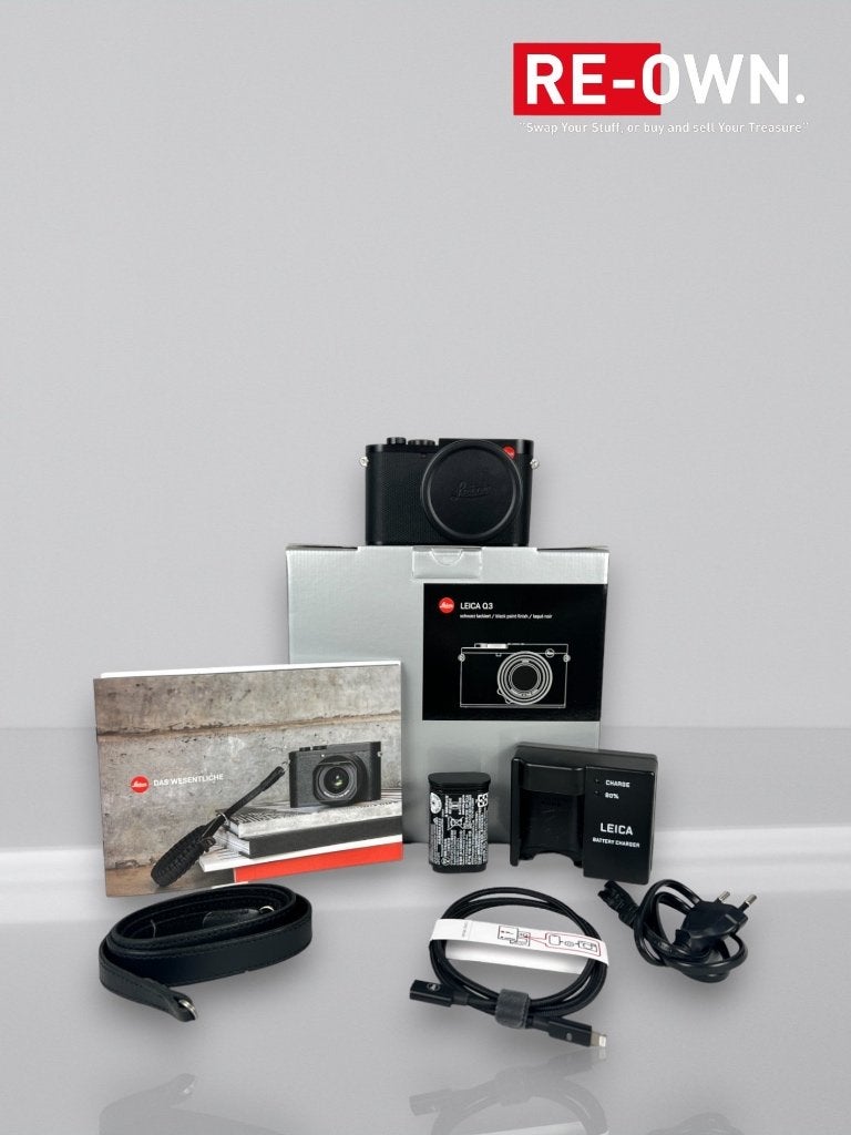 Leica Q3 "28mm" 19080 + veel extra's (handgrip, duimgrip), TV, Hi-fi & Vidéo, Appareils photo numériques, Sans zoom optique, Compact