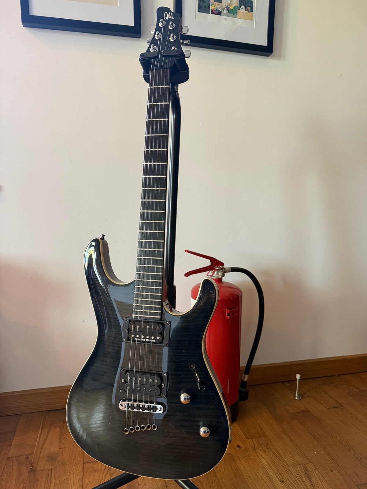Mayones Setius Custom + Piezo, Ophalen of Verzenden, Zo goed als nieuw