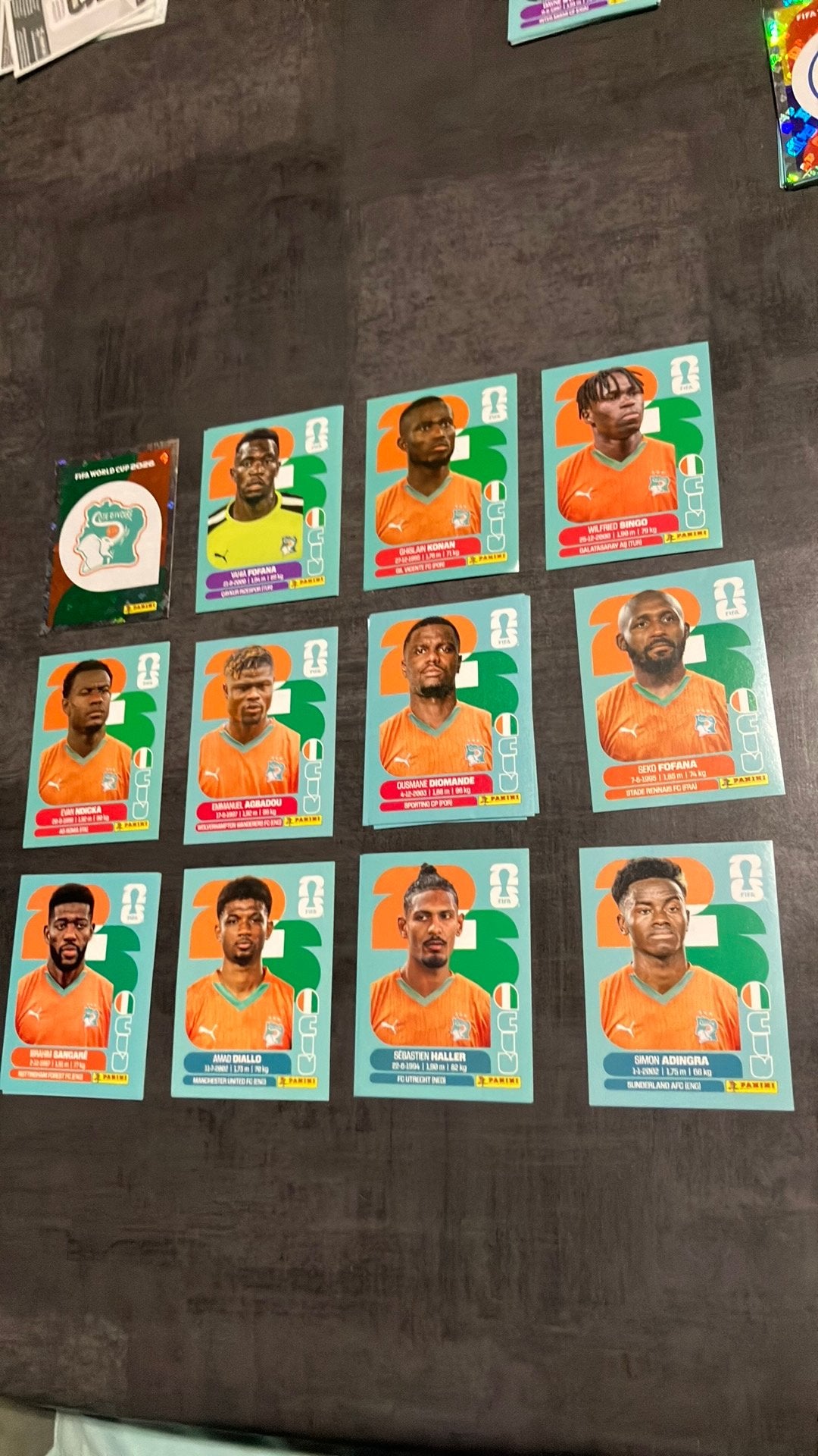 Panini stickers World Cup 2026 Côte D’Ivoire, Ophalen of Verzenden, Nieuw