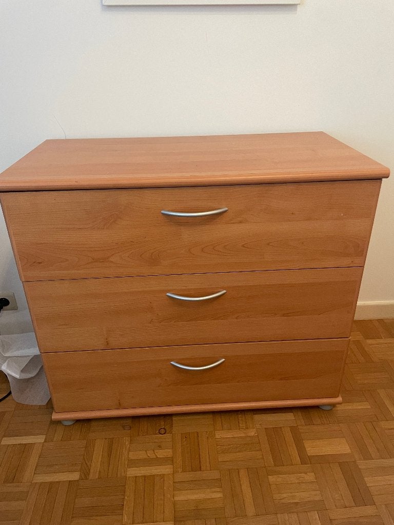 Commode a vendre 40 euros, 3 ou 4 tiroirs, Enlèvement, Utilisé