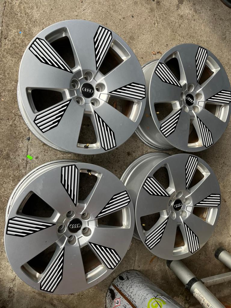 Etron velgen in 8 x 19 et 34 steek 5x112, 19 inch, Gebruikt, Velg(en), Ophalen of Verzenden